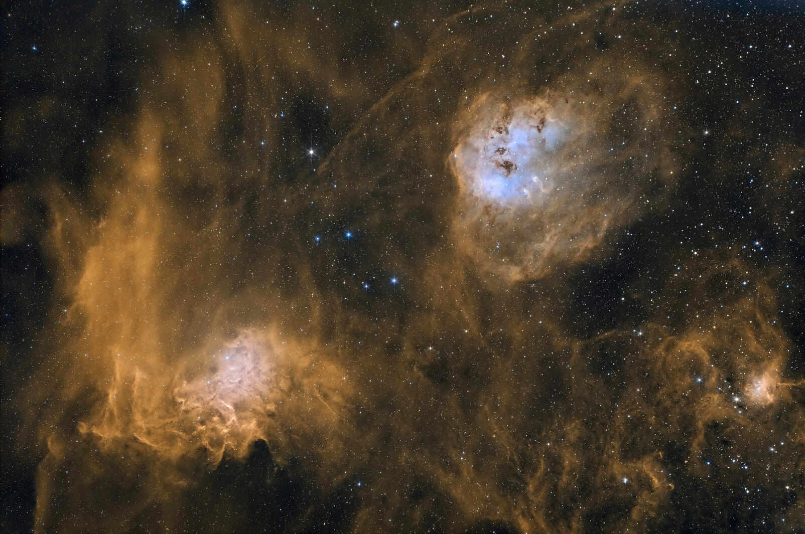 Tadpoles &amp; Flaming Star Nebula