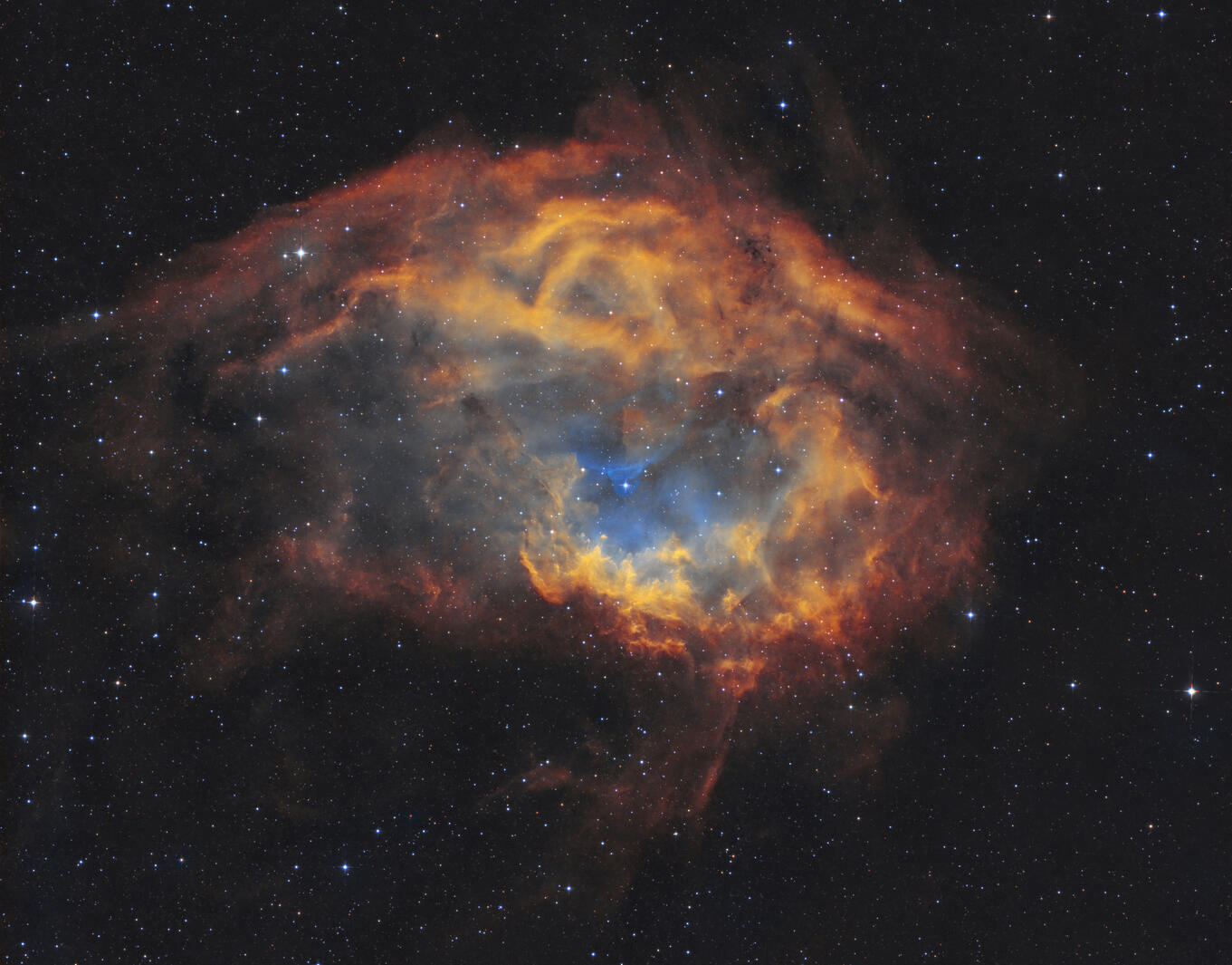 Emission nebula located in the constellation Orion